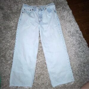 Abercrombie & Fitch Jean The 90s Relaxed High Rise Curve Love Sz 12S Blue